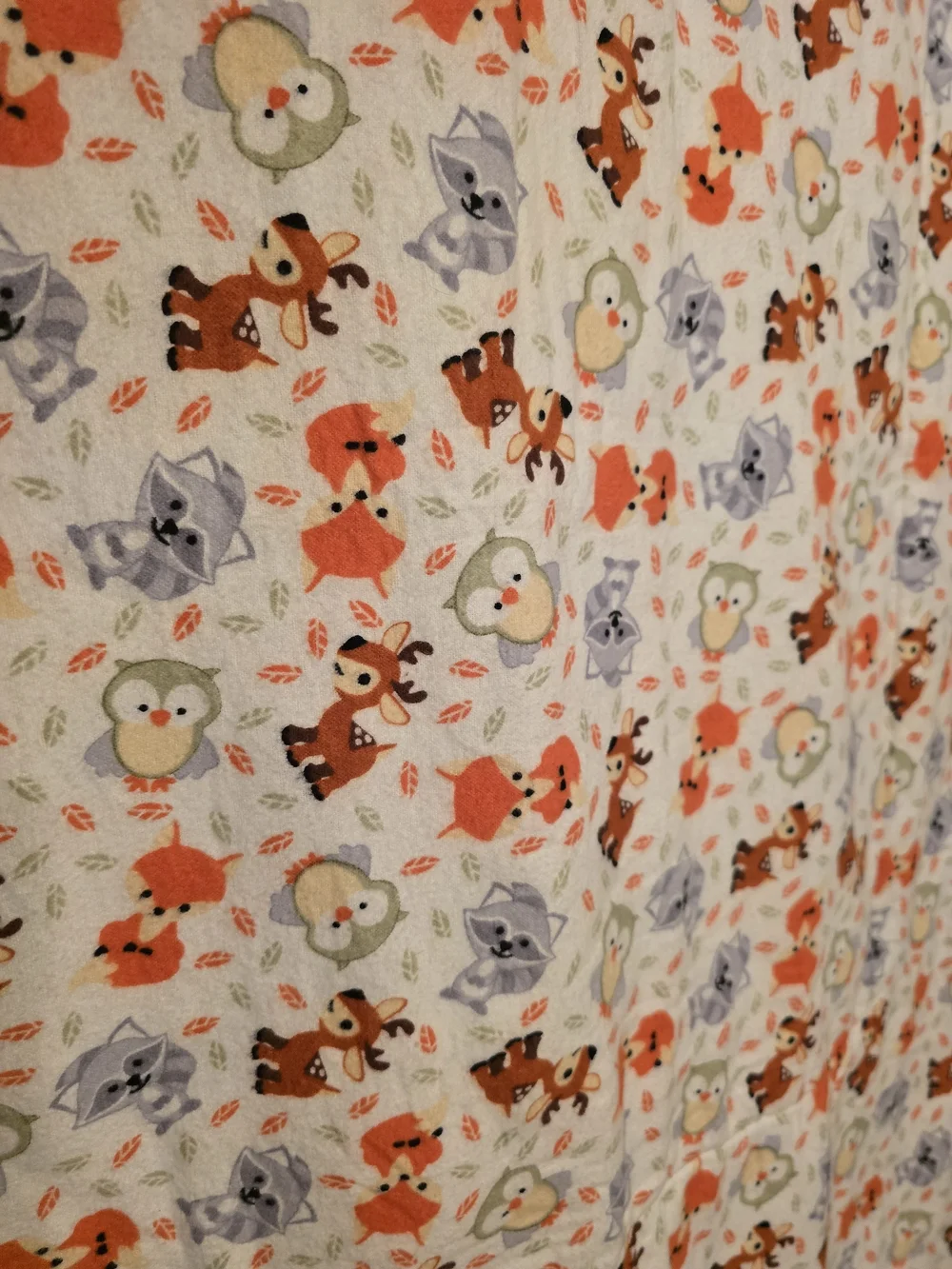 Unbranded Baby Bear & Cloud Printed Cream Blanket with Blue Trim